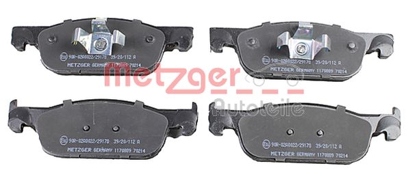 METZGER 1170889 Bremsbelagsatz, Scheibenbremse